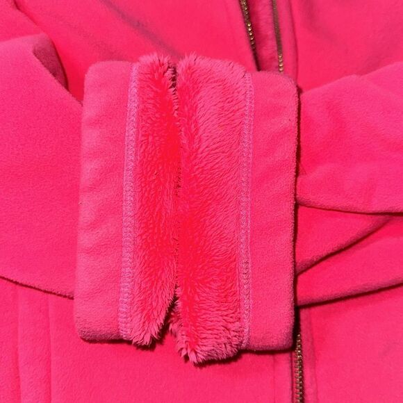 Lilly Pulitzer L Pink Grace Fleece Faux Fur Lined Cozy Soft Full Zip Jacket - Picture 16 of 16